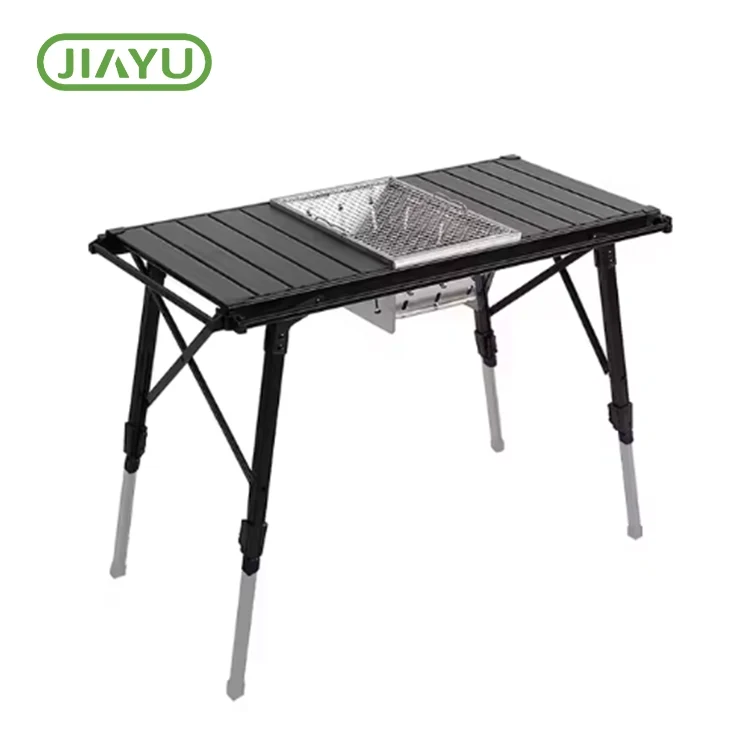 Tabella barbecue per campeggio pieghevole regolabile